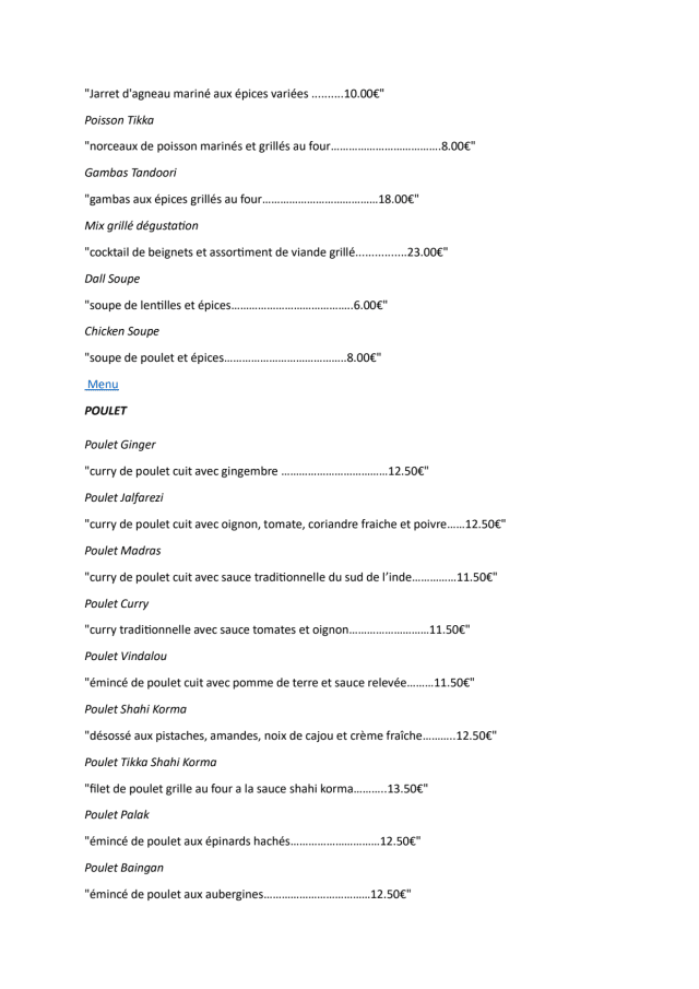 PDF Menu page 2