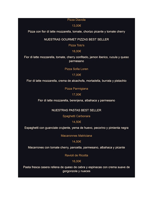 PDF Menu page 2