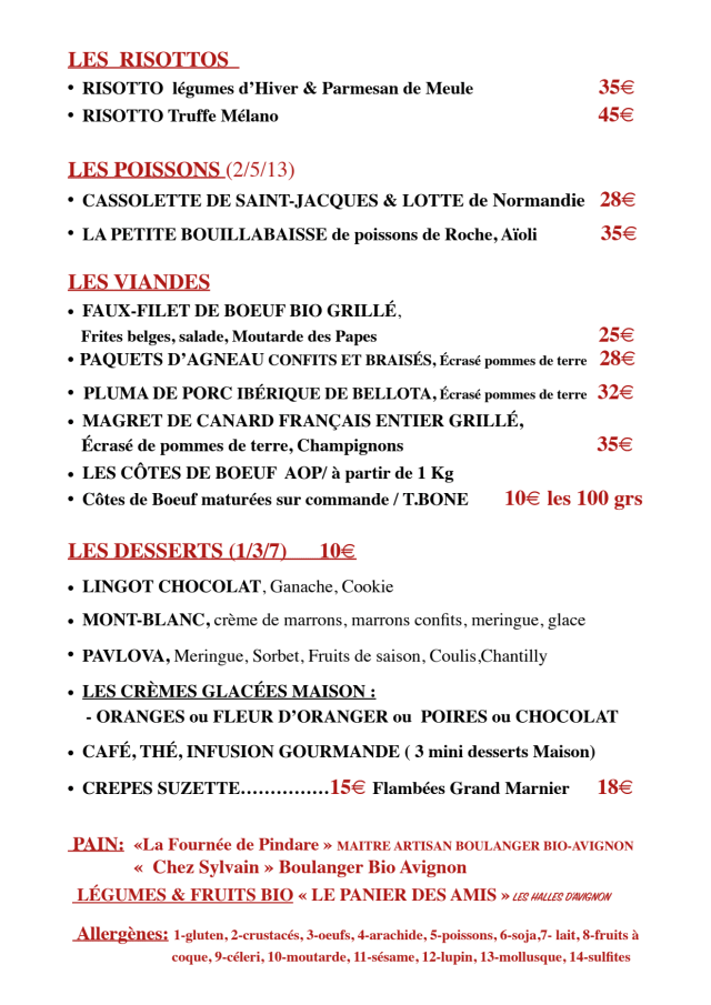 PDF Menu page 2
