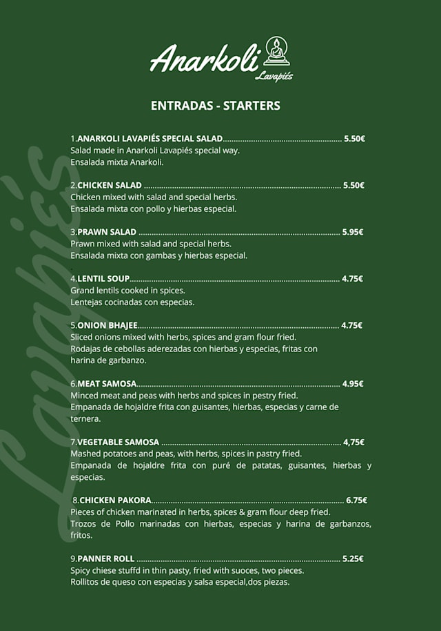 PDF Menu page 2