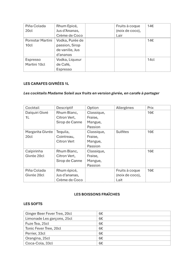 PDF Menu page 2