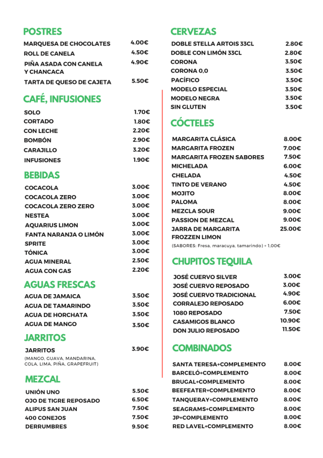 PDF Menu page 2