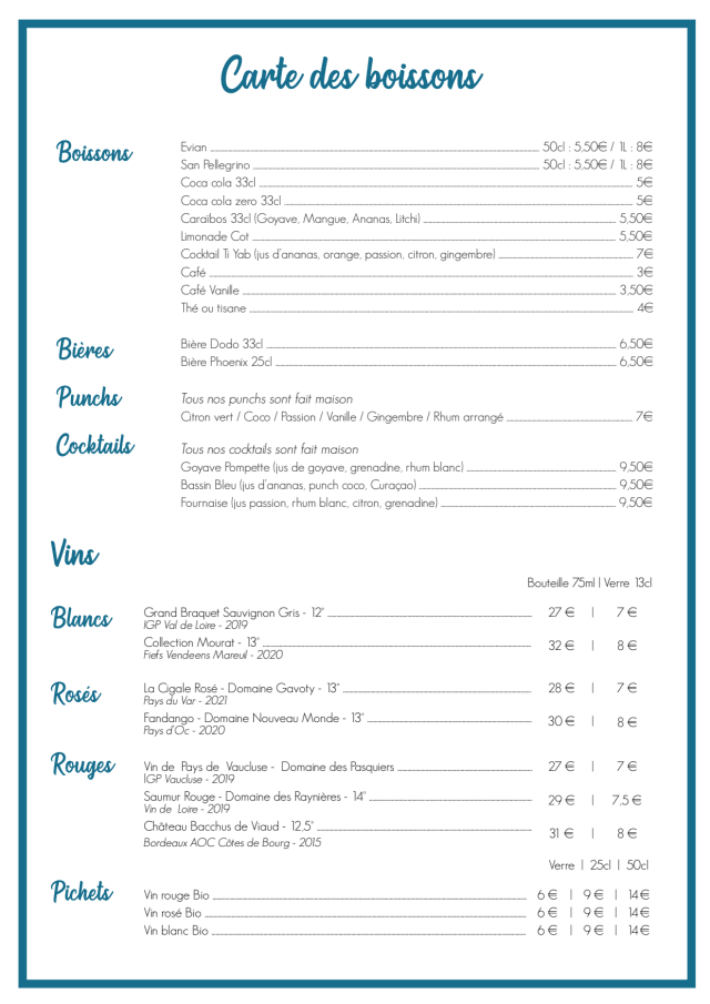 PDF Menu page 2