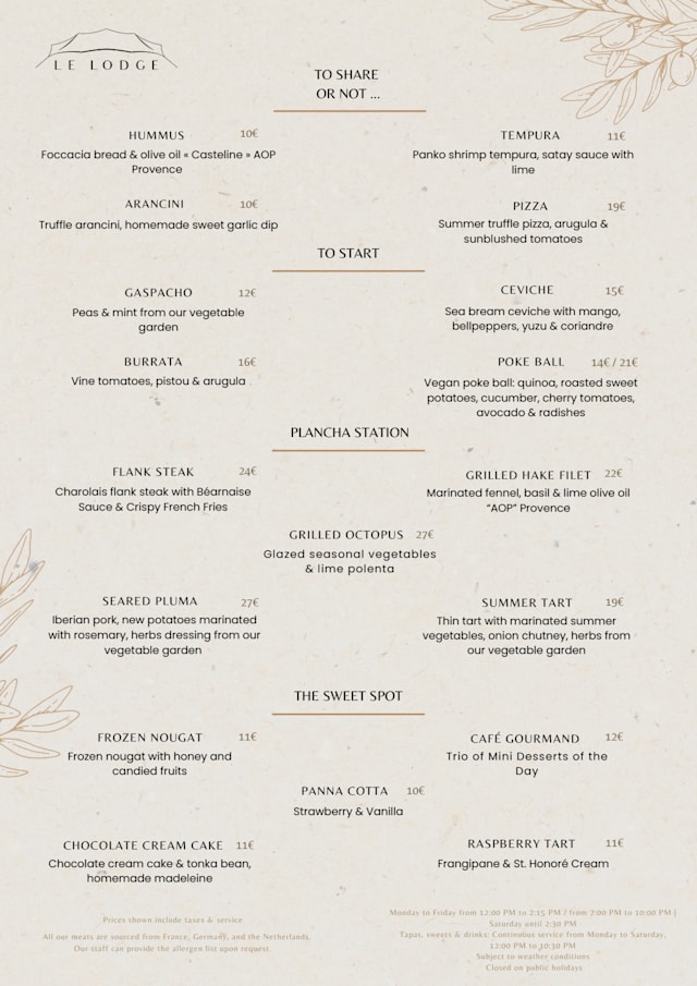 PDF Menu page 2