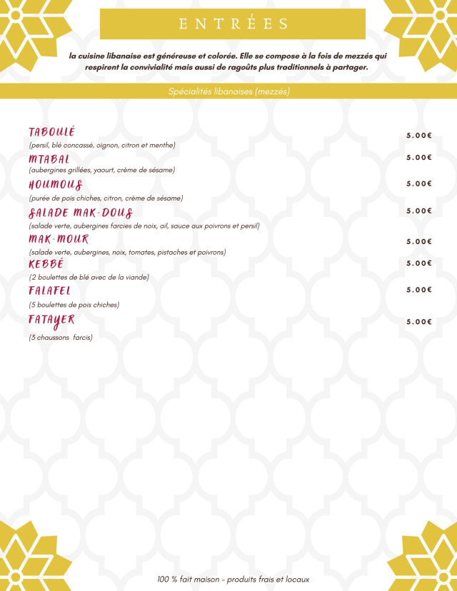 PDF Menu page 2