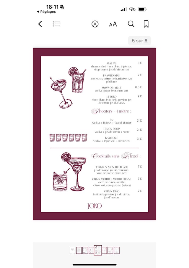 PDF Menu page 2