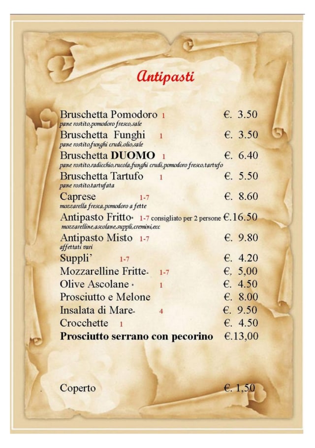 PDF Menu page 2