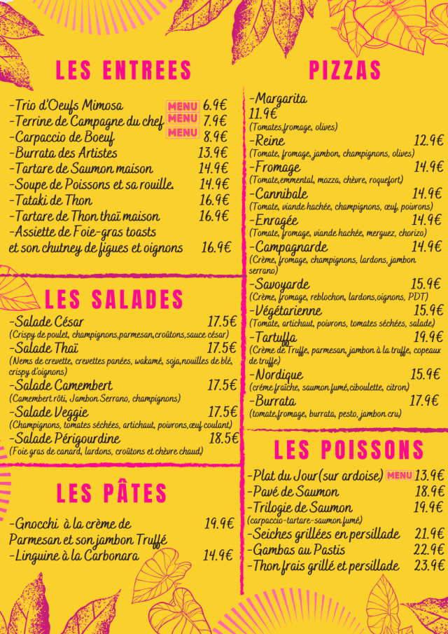 PDF Menu page 2