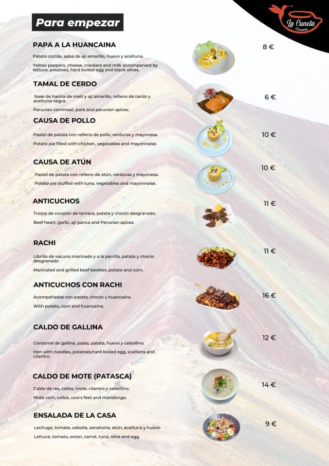 PDF Menu page 2