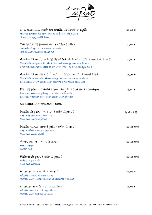 PDF Menu page 2