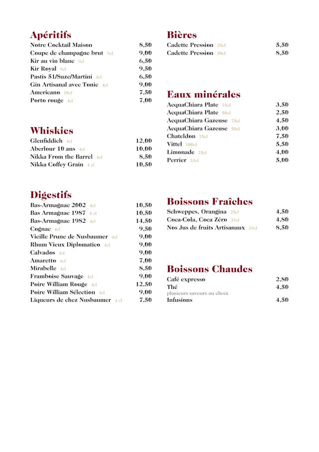 PDF Menu page 2