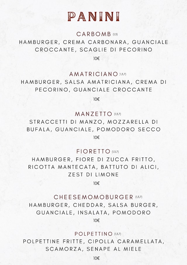 PDF Menu page 2