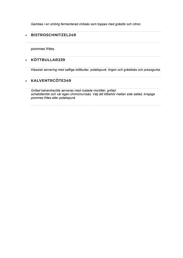 PDF Menu page 2