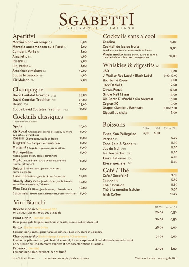 PDF Menu page 2