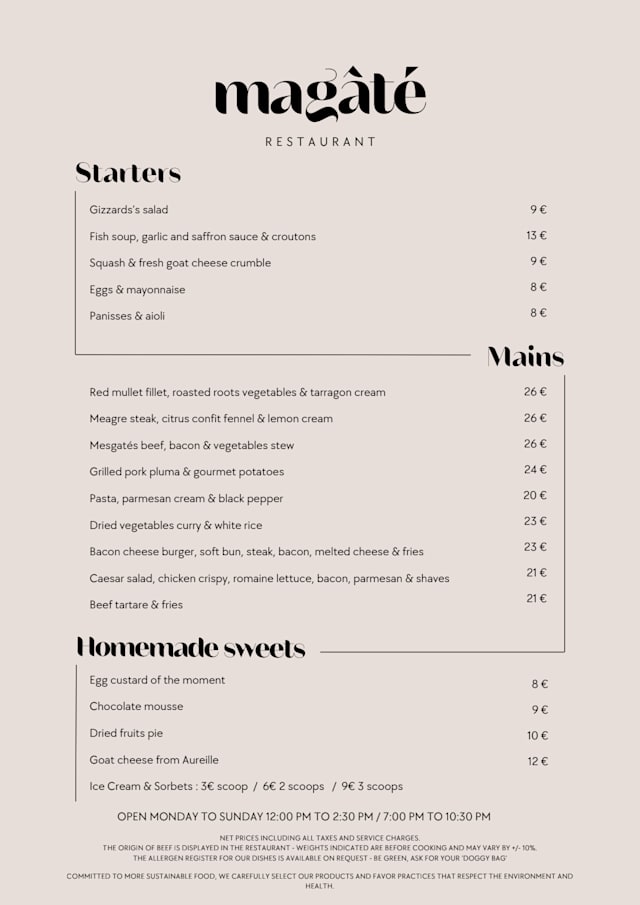 PDF Menu page 2