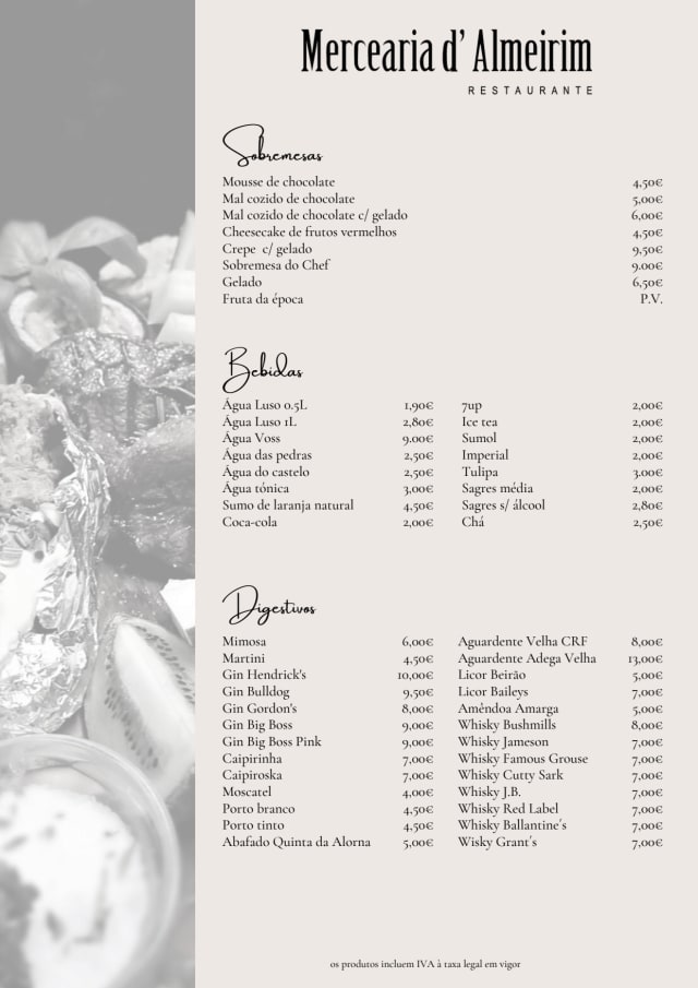PDF Menu page 2