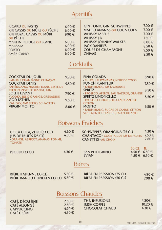 PDF Menu page 2