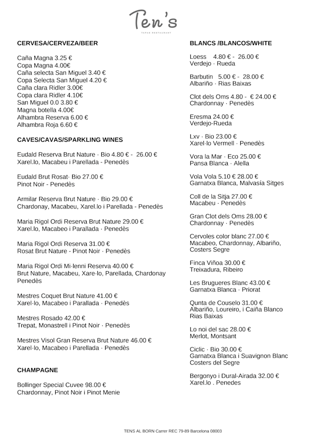 PDF Menu page 2