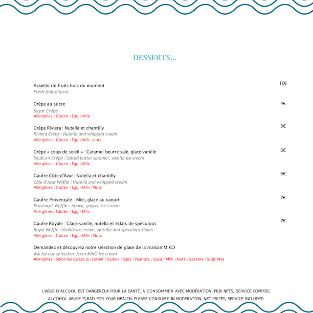 PDF Menu page 2
