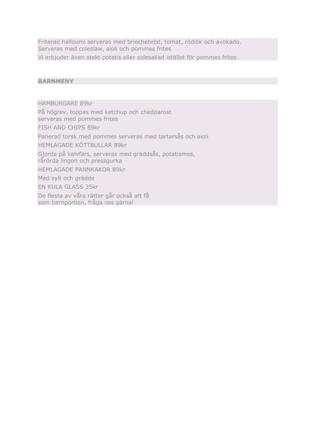 PDF Menu page 2