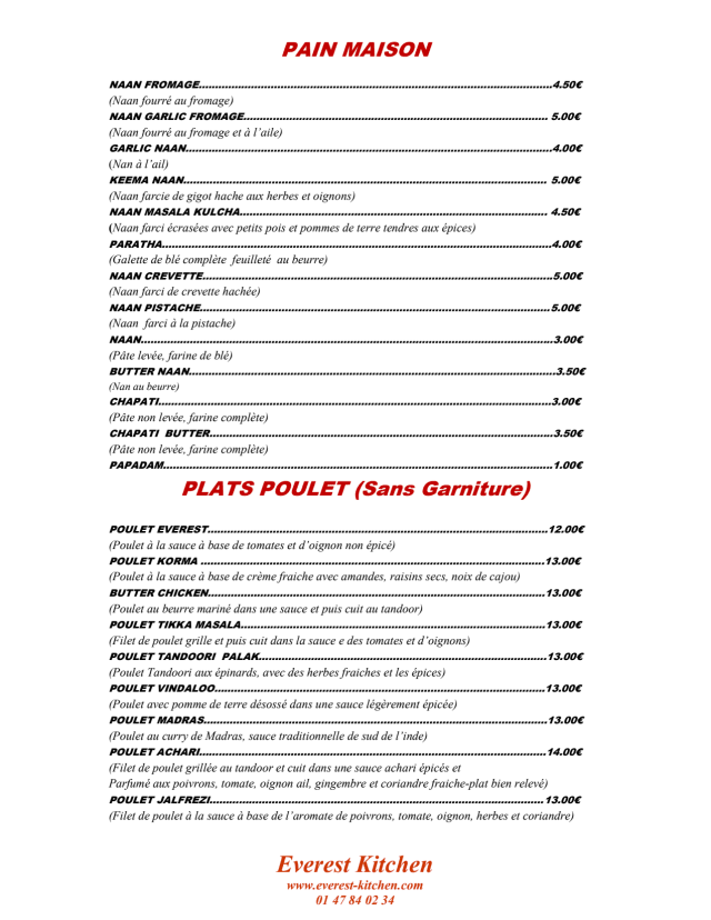 PDF Menu page 2