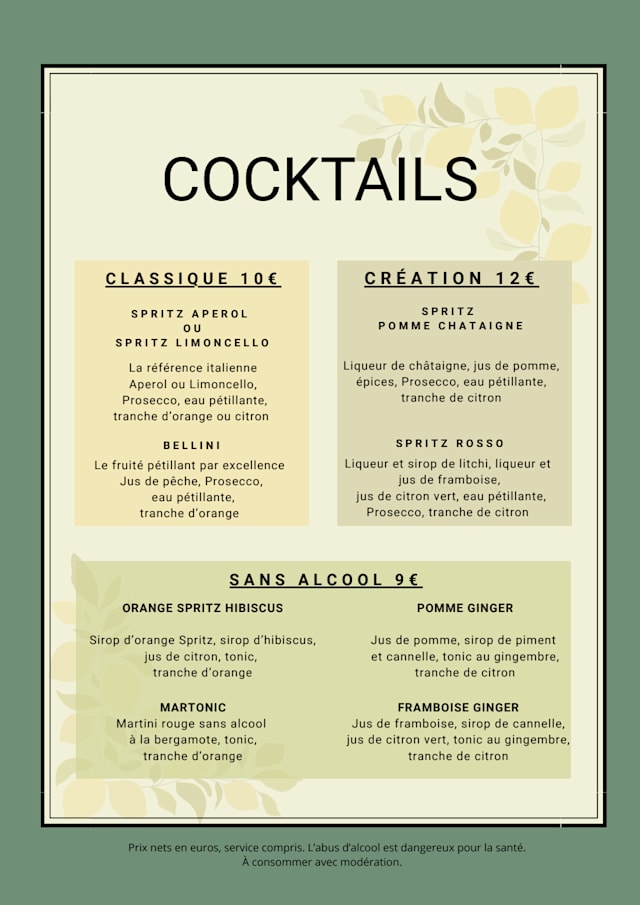 PDF Menu page 2