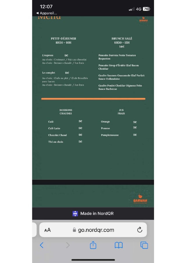 PDF Menu page 2