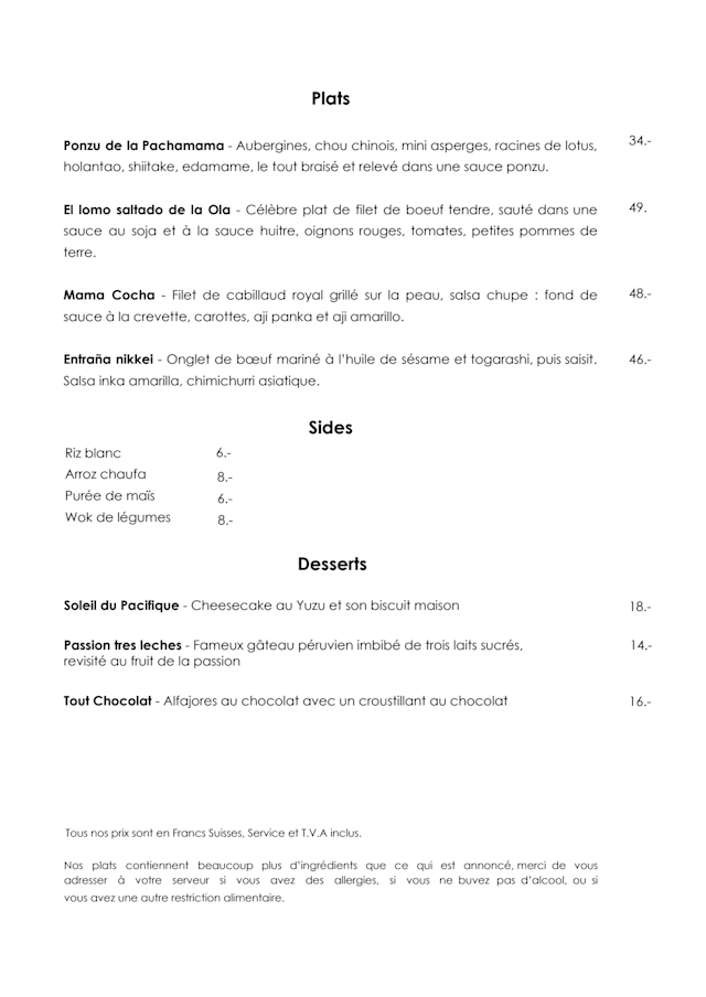 PDF Menu page 2