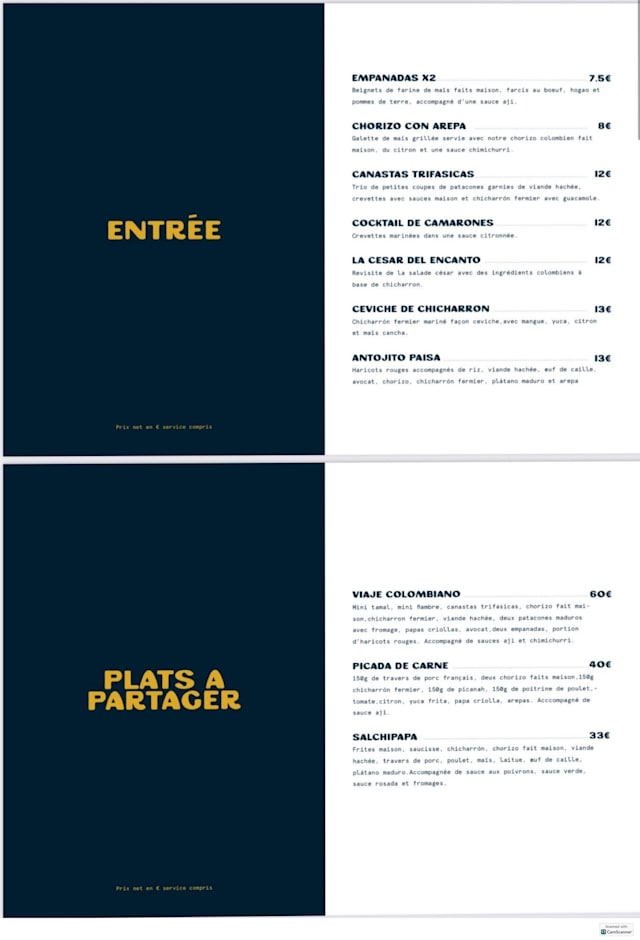 PDF Menu page 2