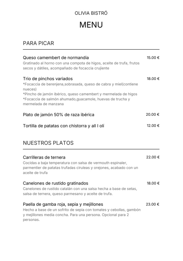 PDF Menu page 2
