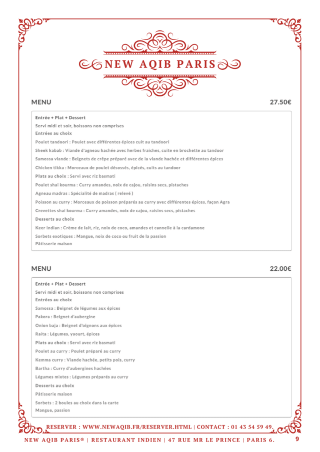 PDF Menu page 2