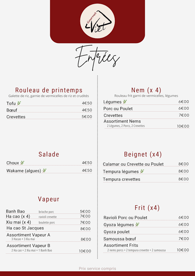 PDF Menu page 2
