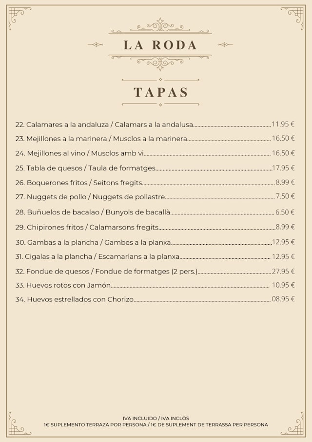 PDF Menu page 2