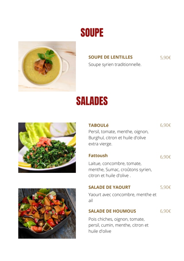PDF Menu page 2