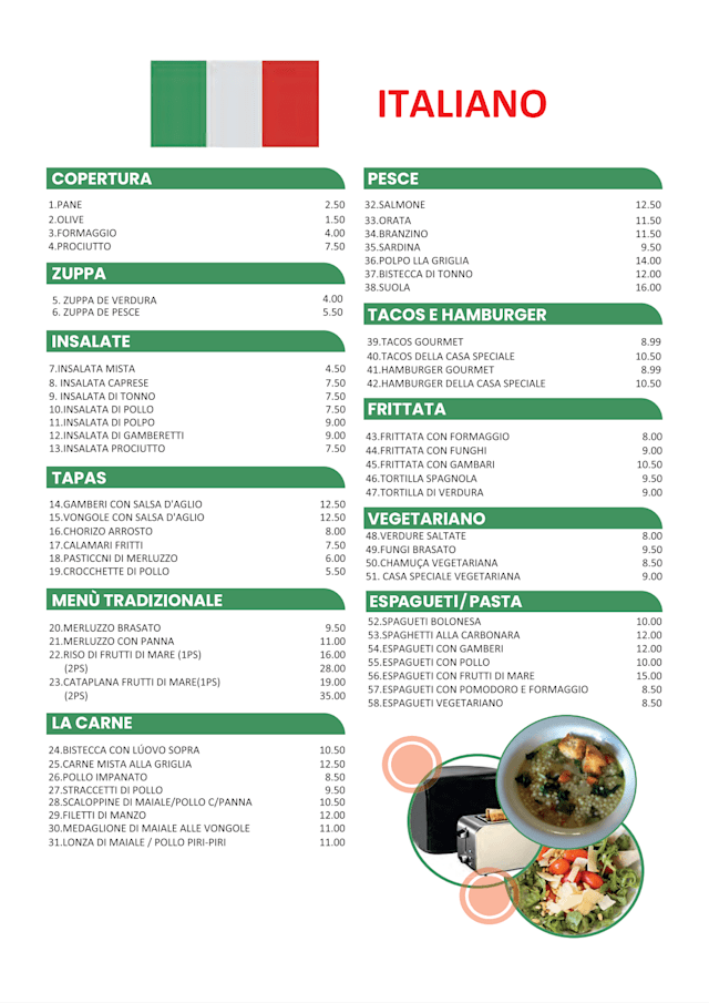 PDF Menu page 2