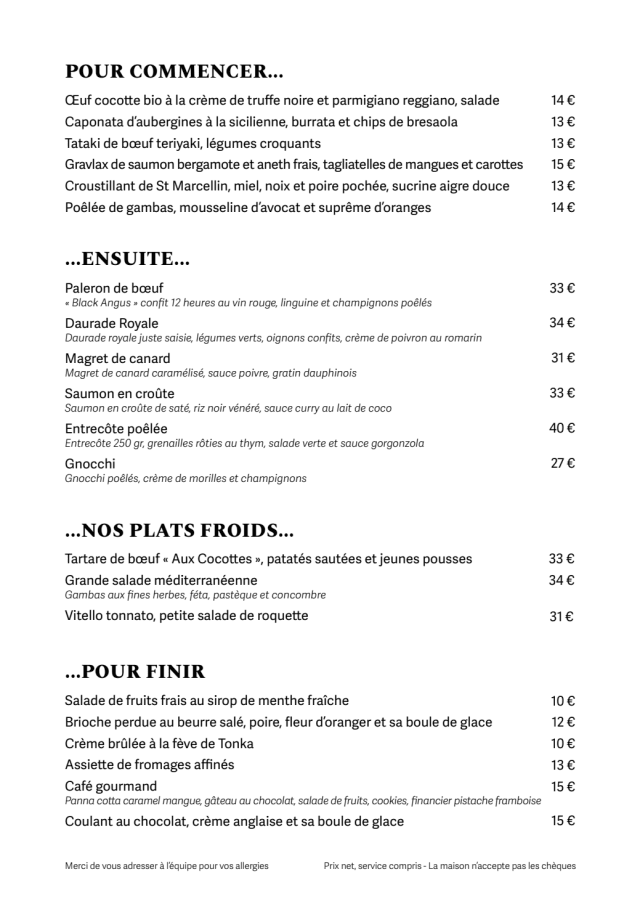 PDF Menu page 2