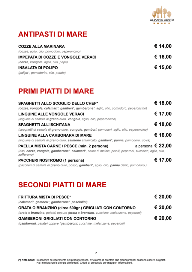 PDF Menu page 2