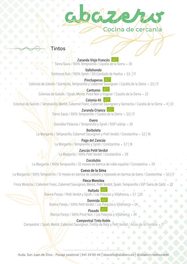 PDF Menu page 2