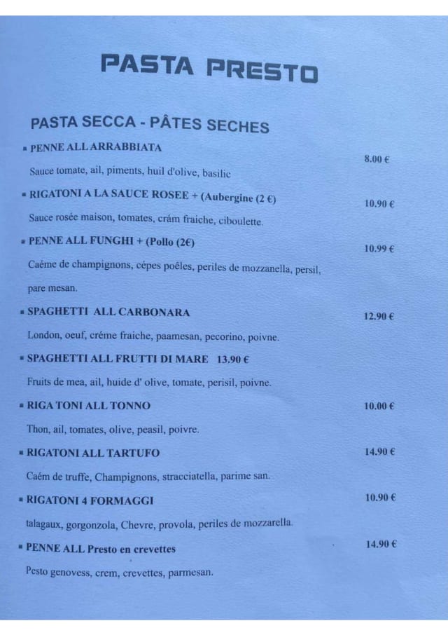 PDF Menu page 2