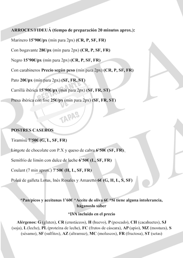 PDF Menu page 2