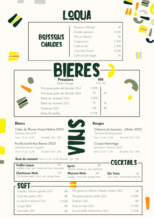 PDF Menu page 2