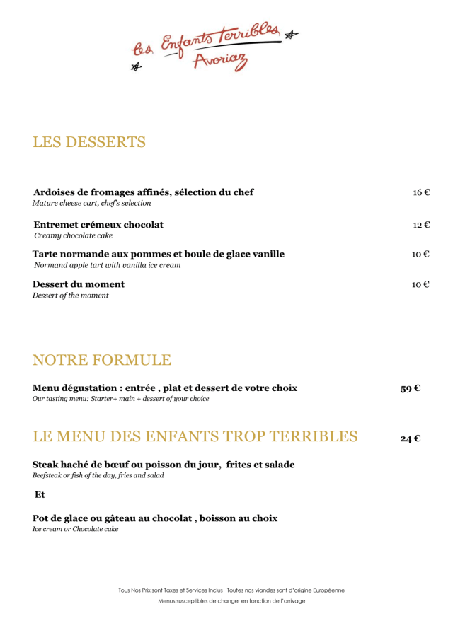 PDF Menu page 2