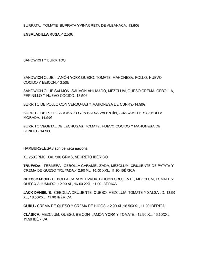 PDF Menu page 2