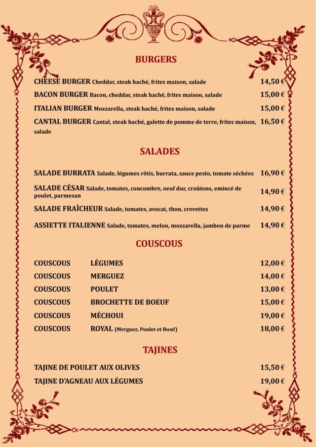 PDF Menu page 2
