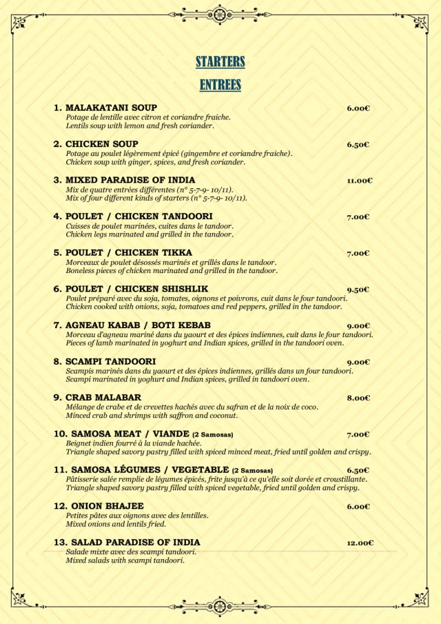 PDF Menu page 2