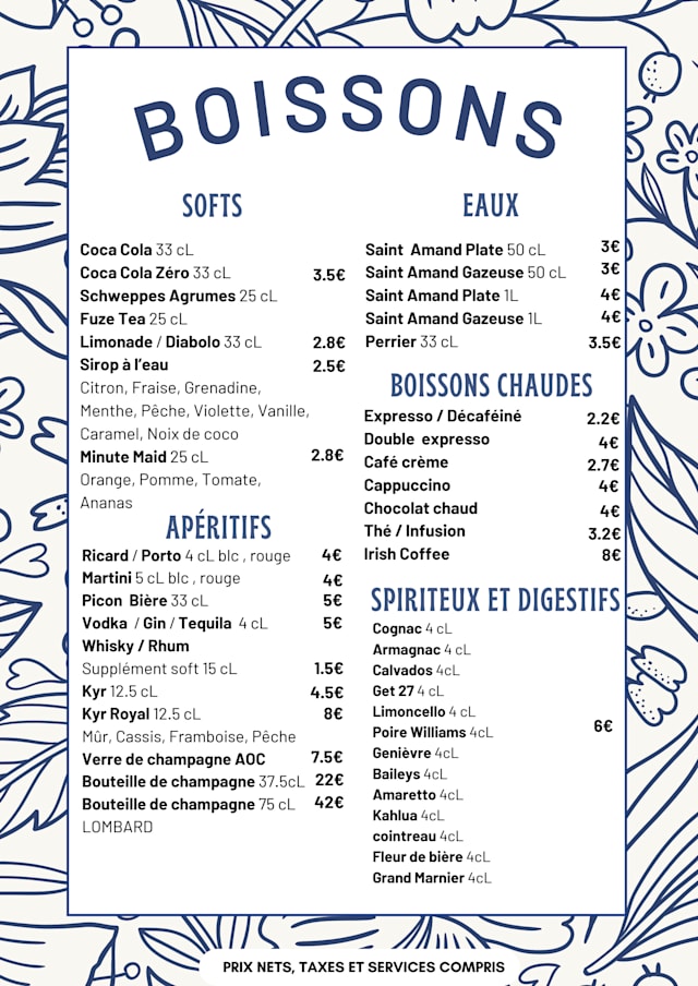 PDF Menu page 2