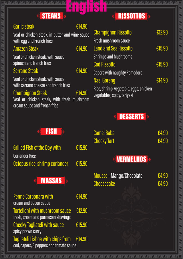 PDF Menu page 2
