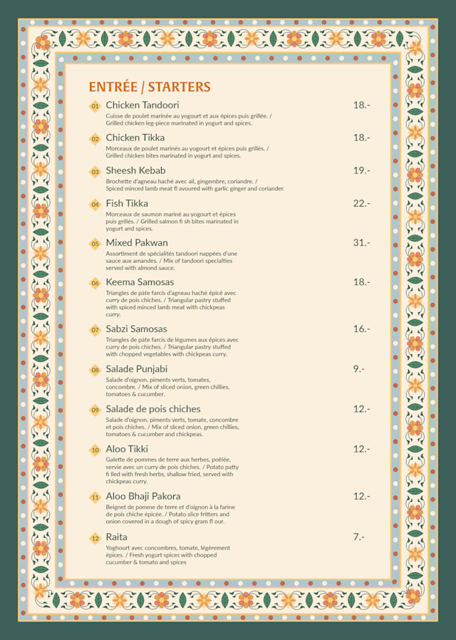 PDF Menu page 2