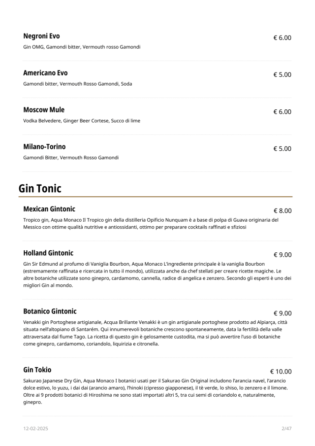 PDF Menu page 2