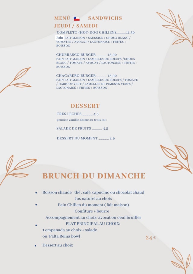 PDF Menu page 2